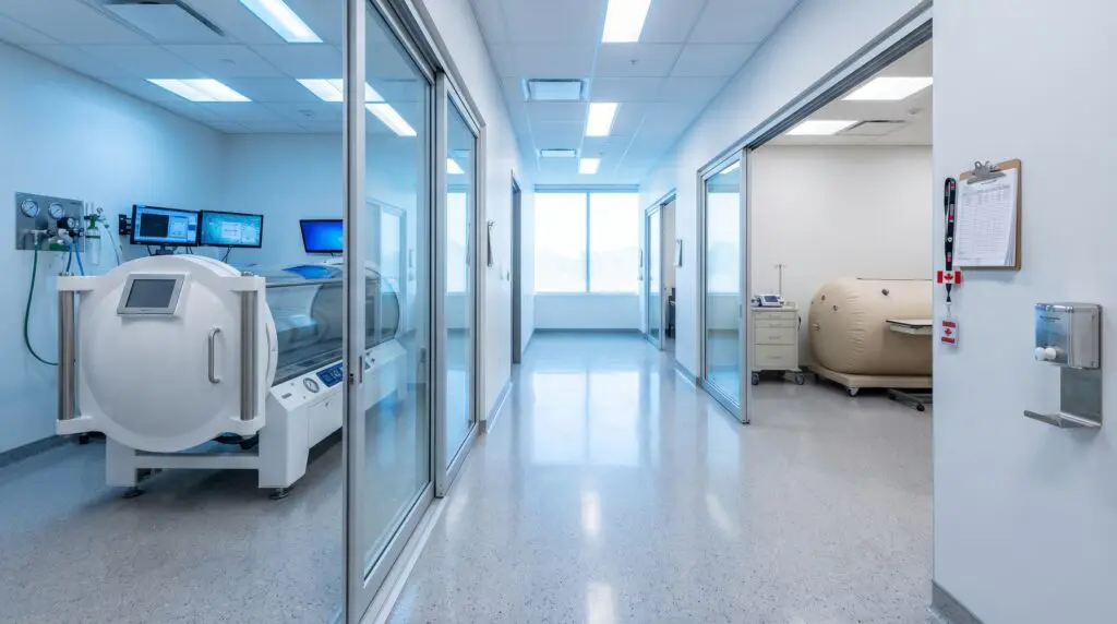 Comparison of mild-pressure and standard-pressure hyperbaric chambers in a Canadian medical facility