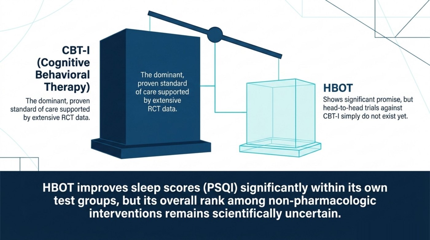 HBOT versus CBT-I for sleep: an evidence comparison
