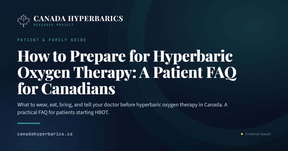 How to Prepare for Hyperbaric Oxygen Therapy: FAQ