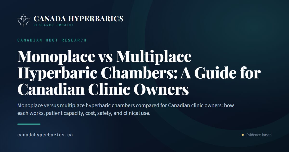 Monoplace vs Multiplace Hyperbaric Chambers: Guide